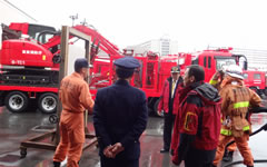東京消防庁消防救助機動部隊視察