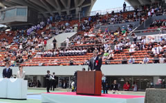 第65回都民体育大会及び第13回東京都障害者スポーツ大会 合同開会式に出席